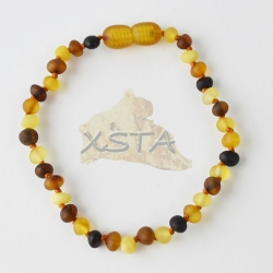 Amber bracelet baroque small multi beads new